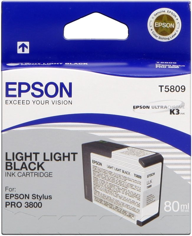 Tintapatron Epson T580 világos fekete