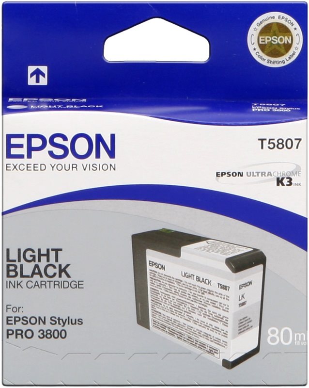 Tintapatron Epson T580 világos fekete