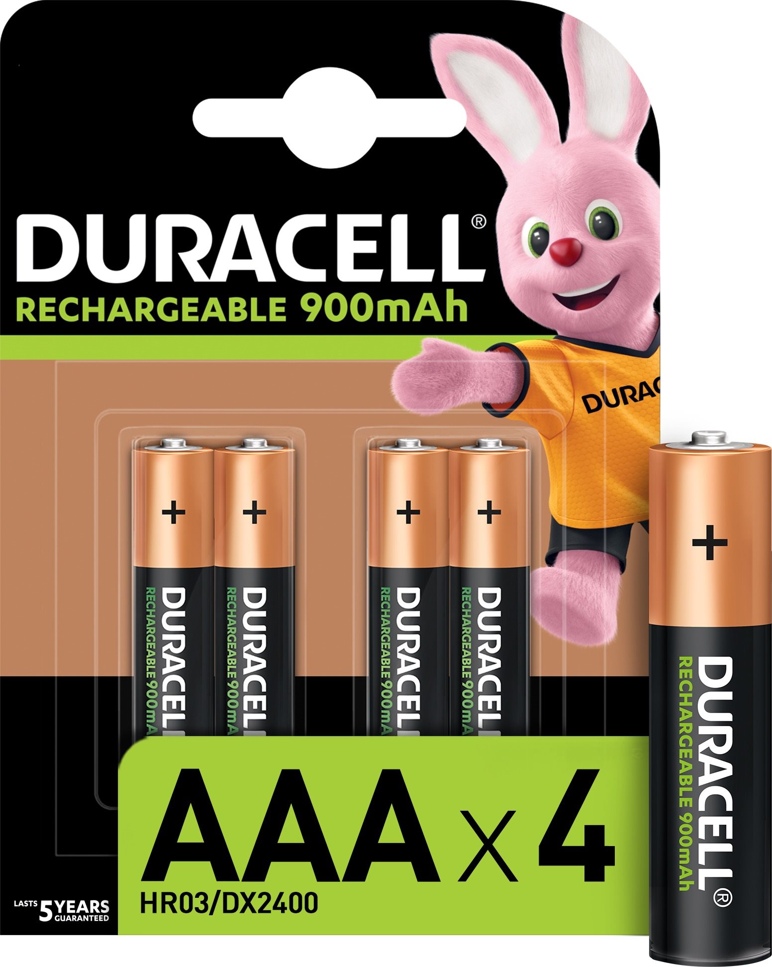 Tölthető elem Duracell Rechargeable elem 900 mAh 4 db (AAA)
