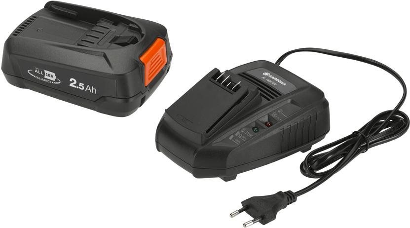 Töltő és pótakkumulátor Gardena Starter szett P4A QC + 1x2