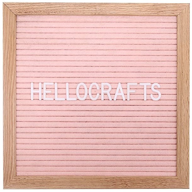 Üzenőtábla GOLD BABY Letterboard - 360 betű - halvány rózsaszín