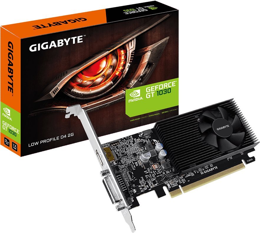 Videókártya GIGABYTE GeForce GT 1030 Low Profile D4 2G