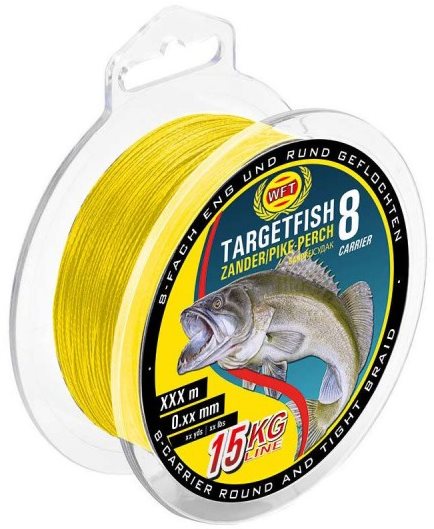 Zsinór WFT Targetfish 8 süllő / süllő sárga 150m