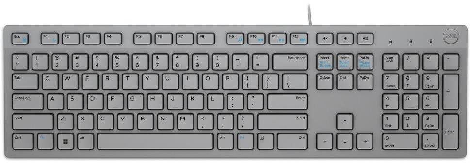 Billentyűzet Dell KB-216 szürke - UK