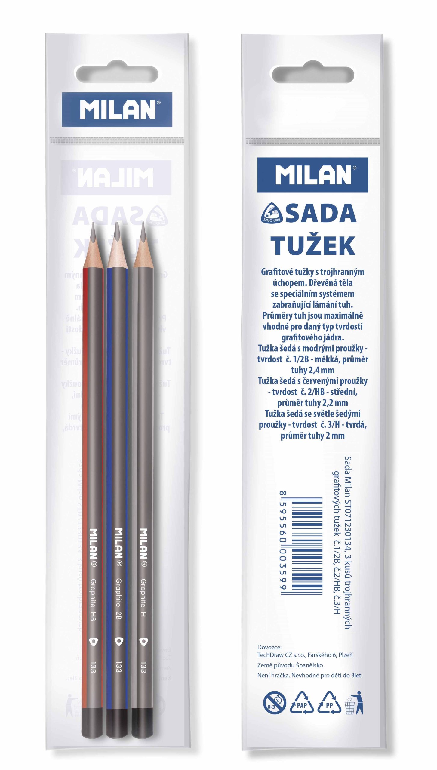 Ceruza MILAN 2B