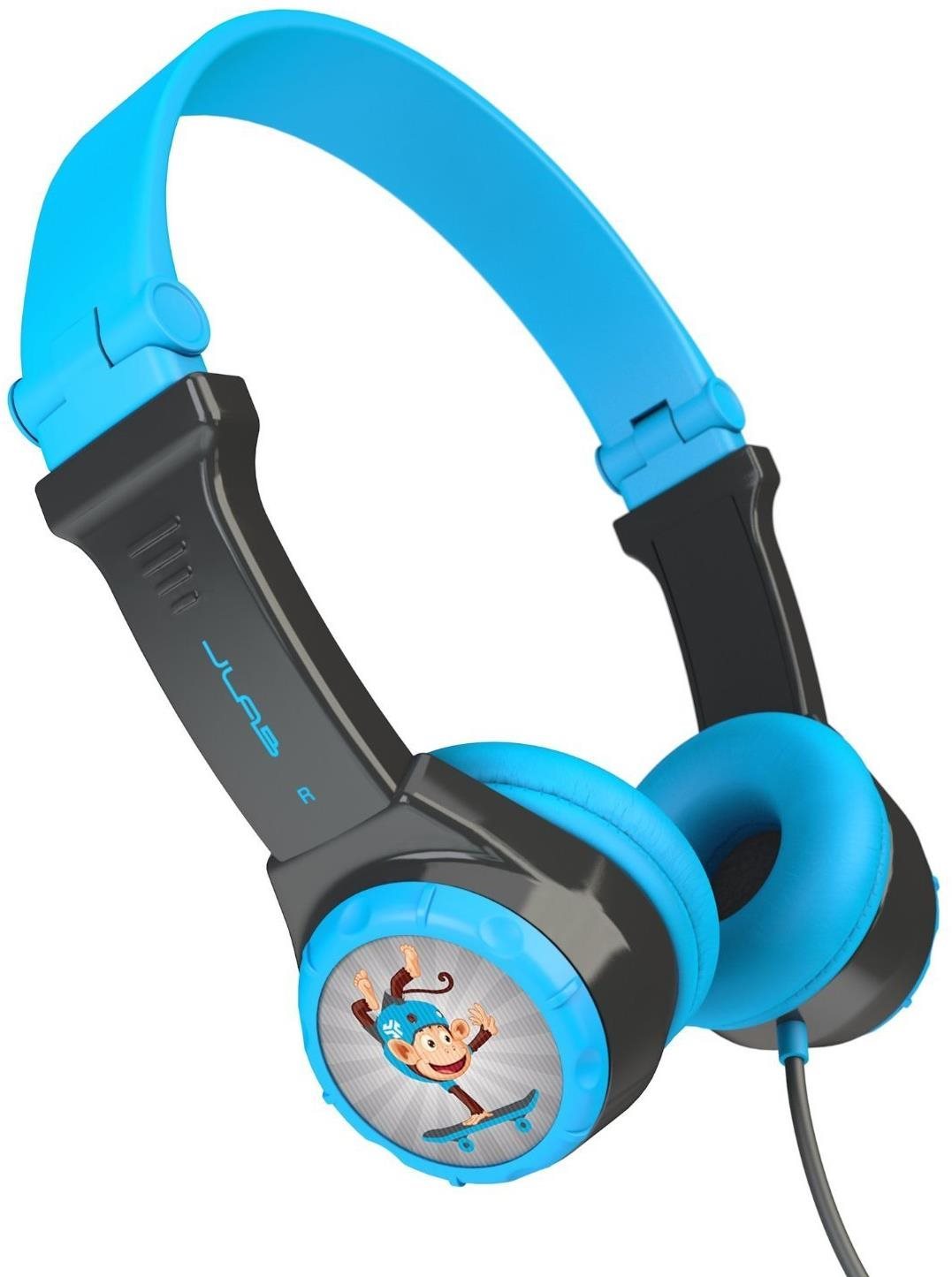 Fej-/fülhallgató JLAB JBuddies Folding Kids Headphones Blue/Grey
