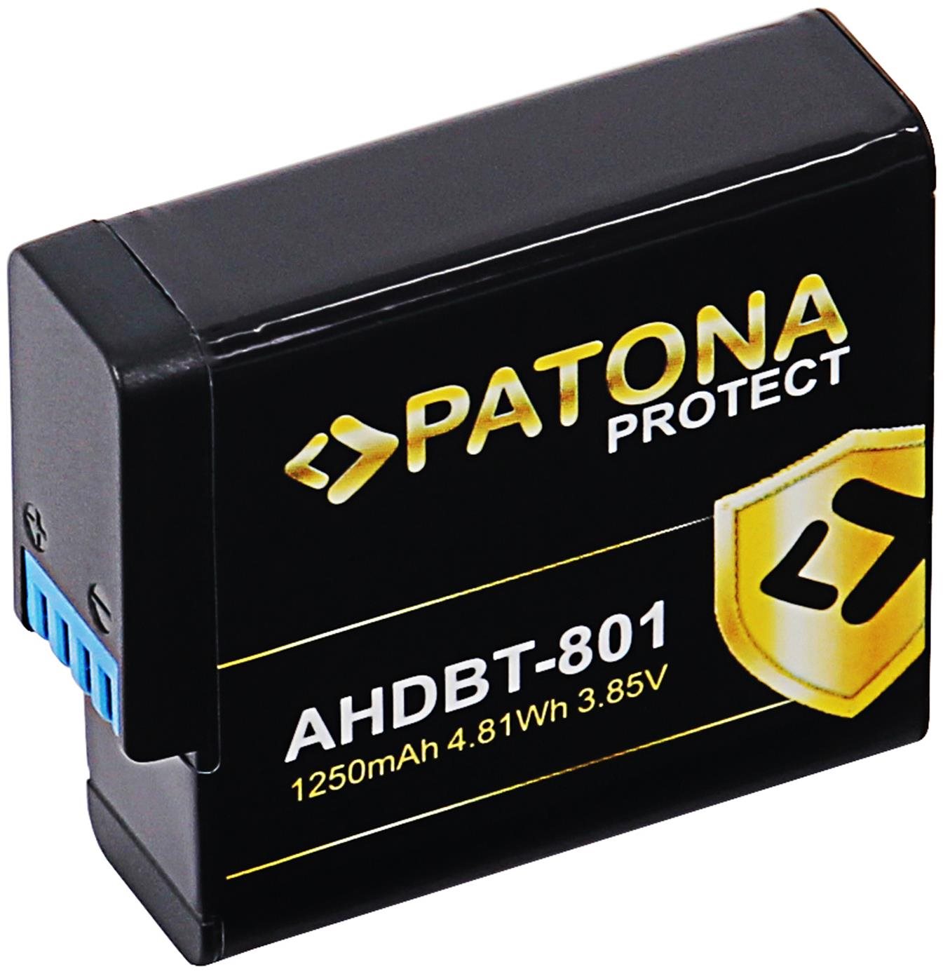 Fényképezőgép akkumulátor PATONA a GoPro Hero 5/6/7/8 akciókamerához 1250mAh Li-Ion Protect