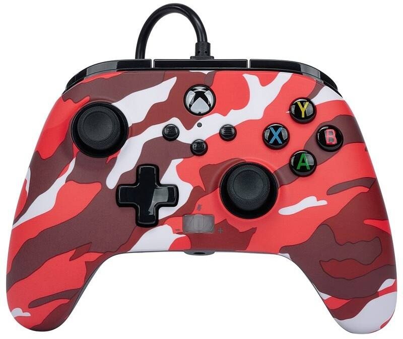 Gamepad PowerA Enhanced Wired Controller for Xbox Series X|S - Red Camo