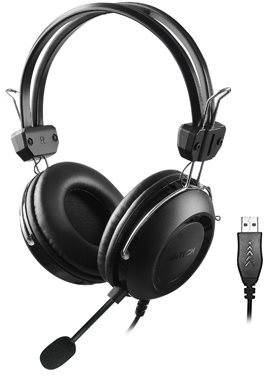 Gamer fejhallgató A4tech HU-35 USB fekete