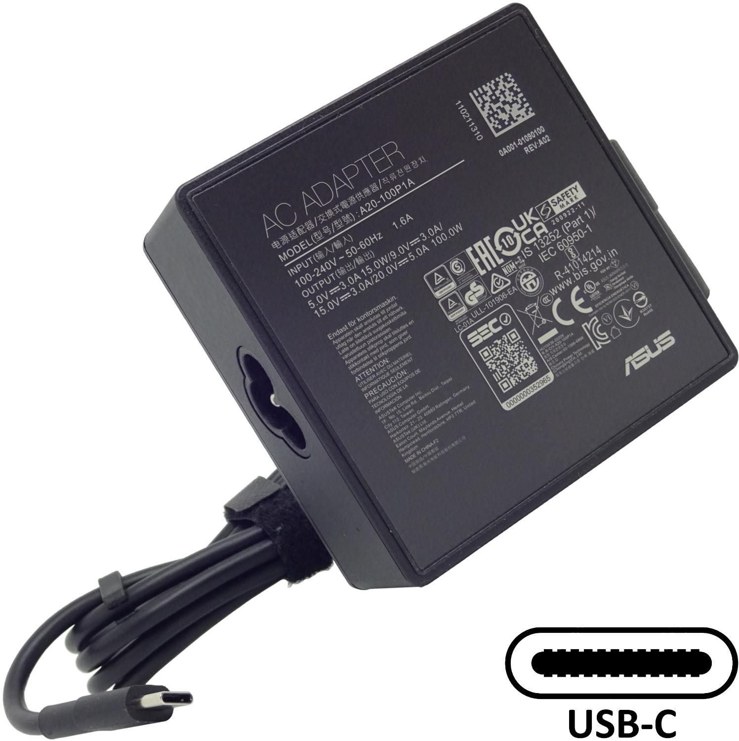 Hálózati tápegység ASUS ADAPTER 100 W PD 3P(TYPE C) orig. ASUS