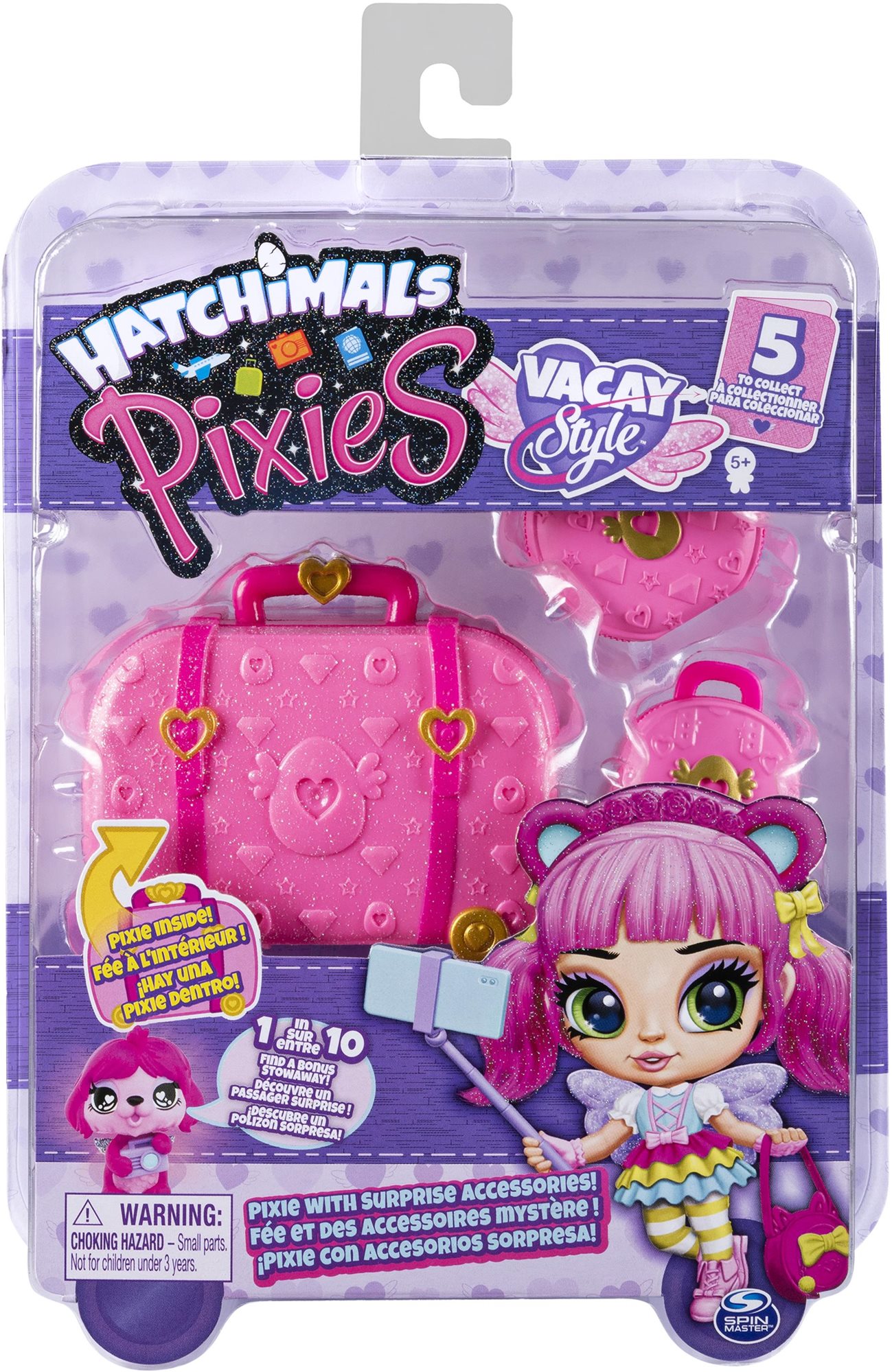 Játékbaba Hatchimals Pixies babák tokban