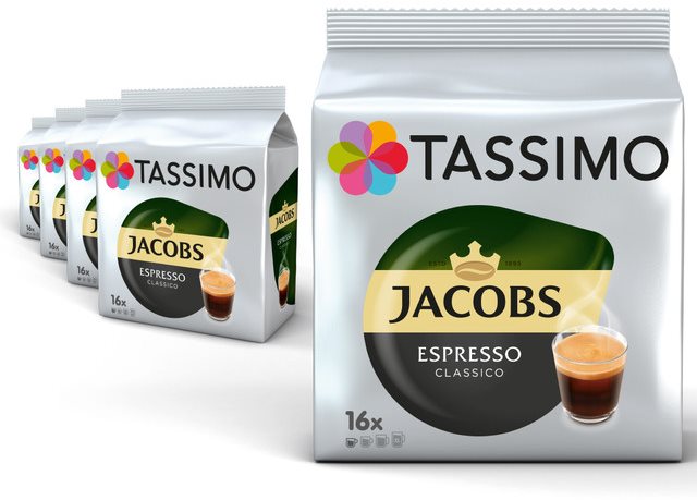 Kávékapszula TASSIMO KARTON Jacobs Espresso kapszula