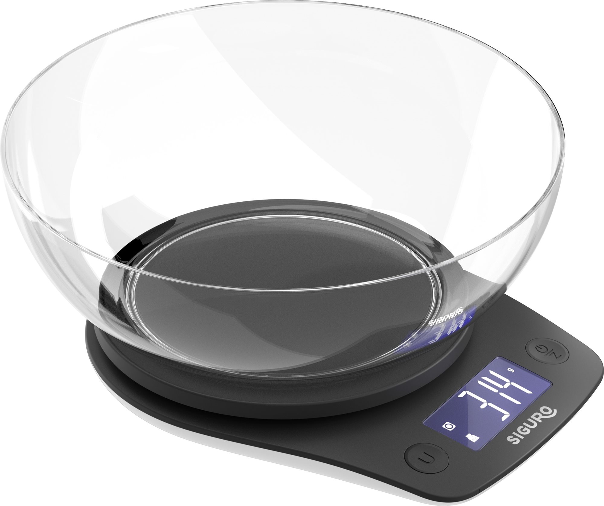 Konyhai mérleg Siguro SC-K210B Matte tállal