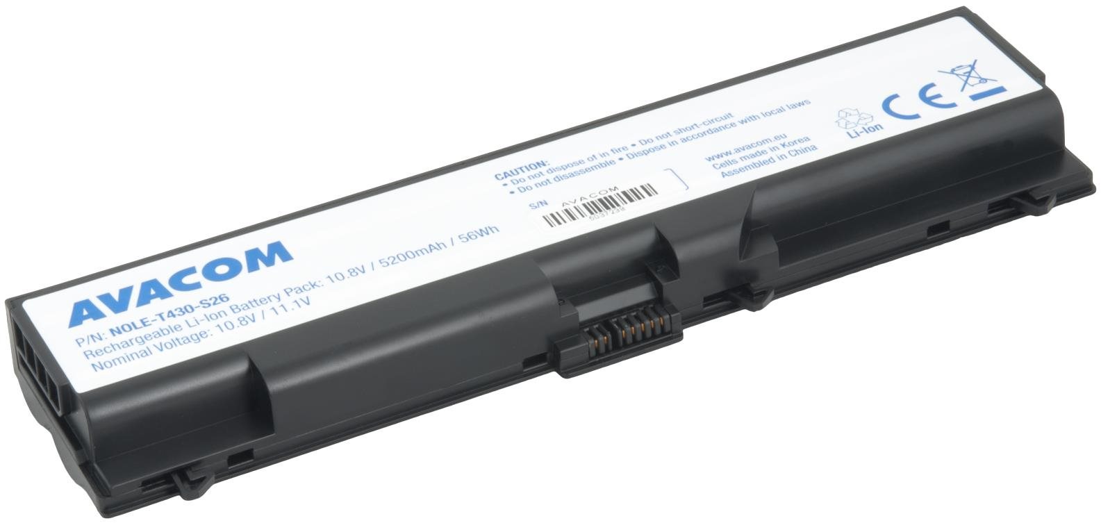 Laptop-akkumulátor AVACOM a Lenovo ThinkPad T430 Li-Ion 10.8V 5200mAh 56Wh-hoz