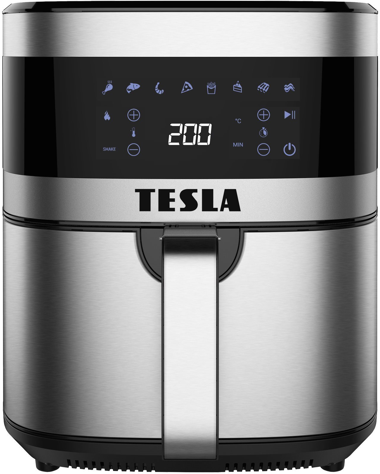 Olajsütő TESLA AirCook Q60xl - multifunkciós digitális forró levegős olajsütő