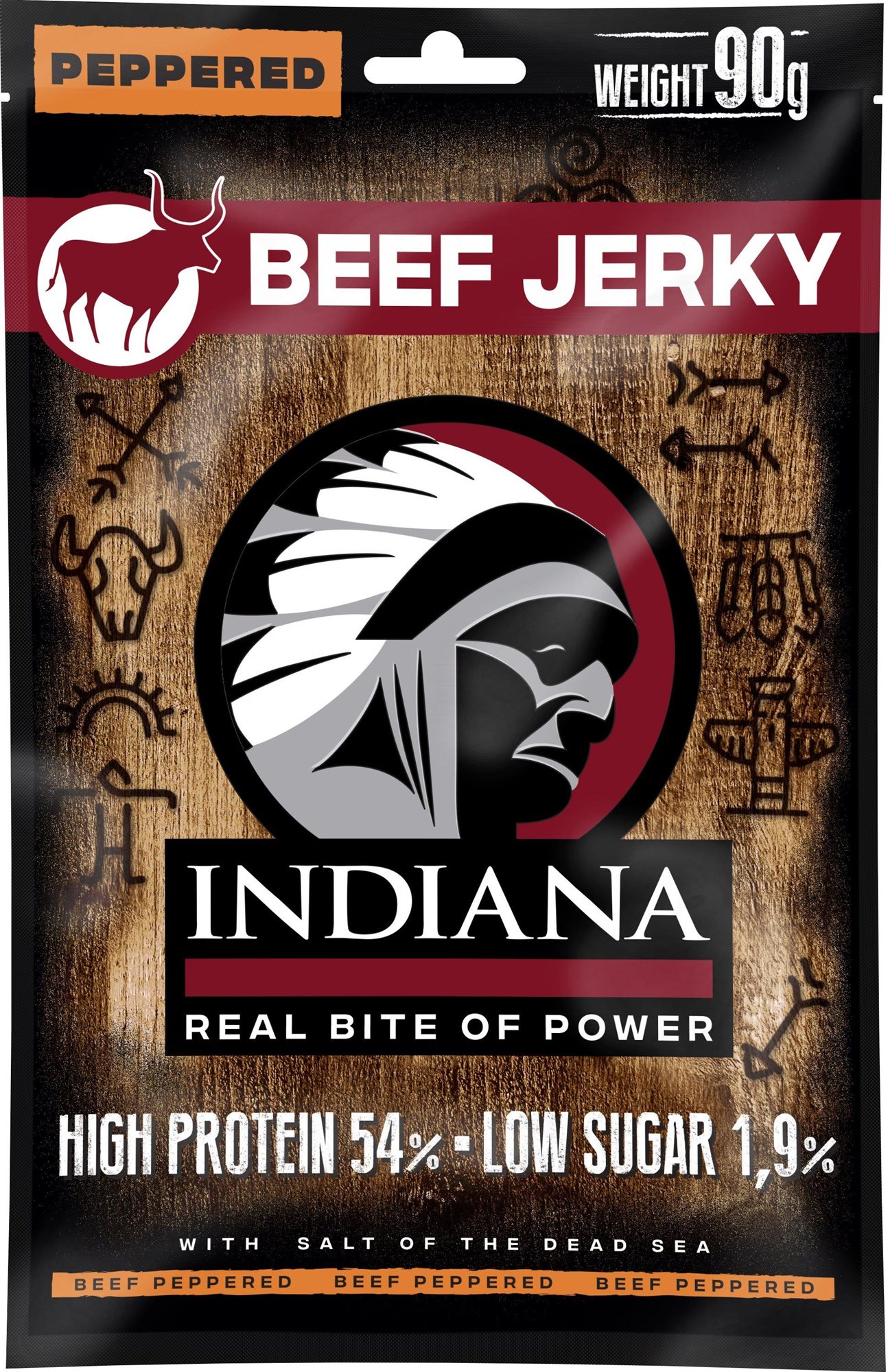 Szárított hús Indiana Peppered marhahús