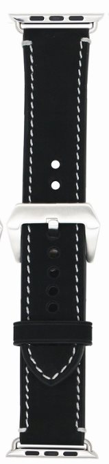 Szíj Eternico Leather Band 2 az Apple Watch 38mm / 40mm / 41mm fekete