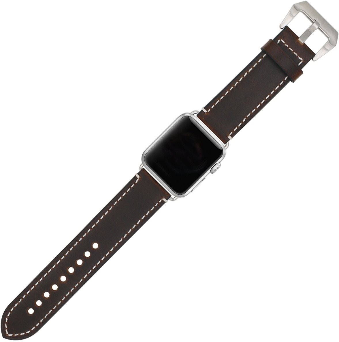 Szíj Eternico Leather Band 2 az Apple Watch 38mm / 40mm / 41mm szürke