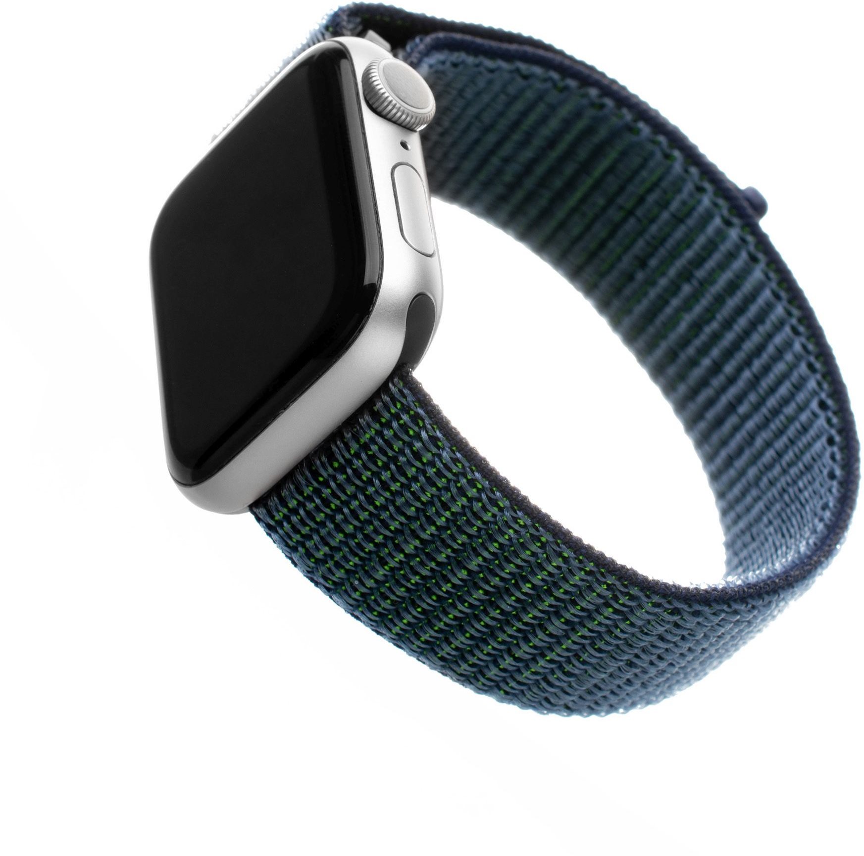 Szíj FIXED Nylon Strap Apple Watch 38/40/41mm okosórához - sötétkék