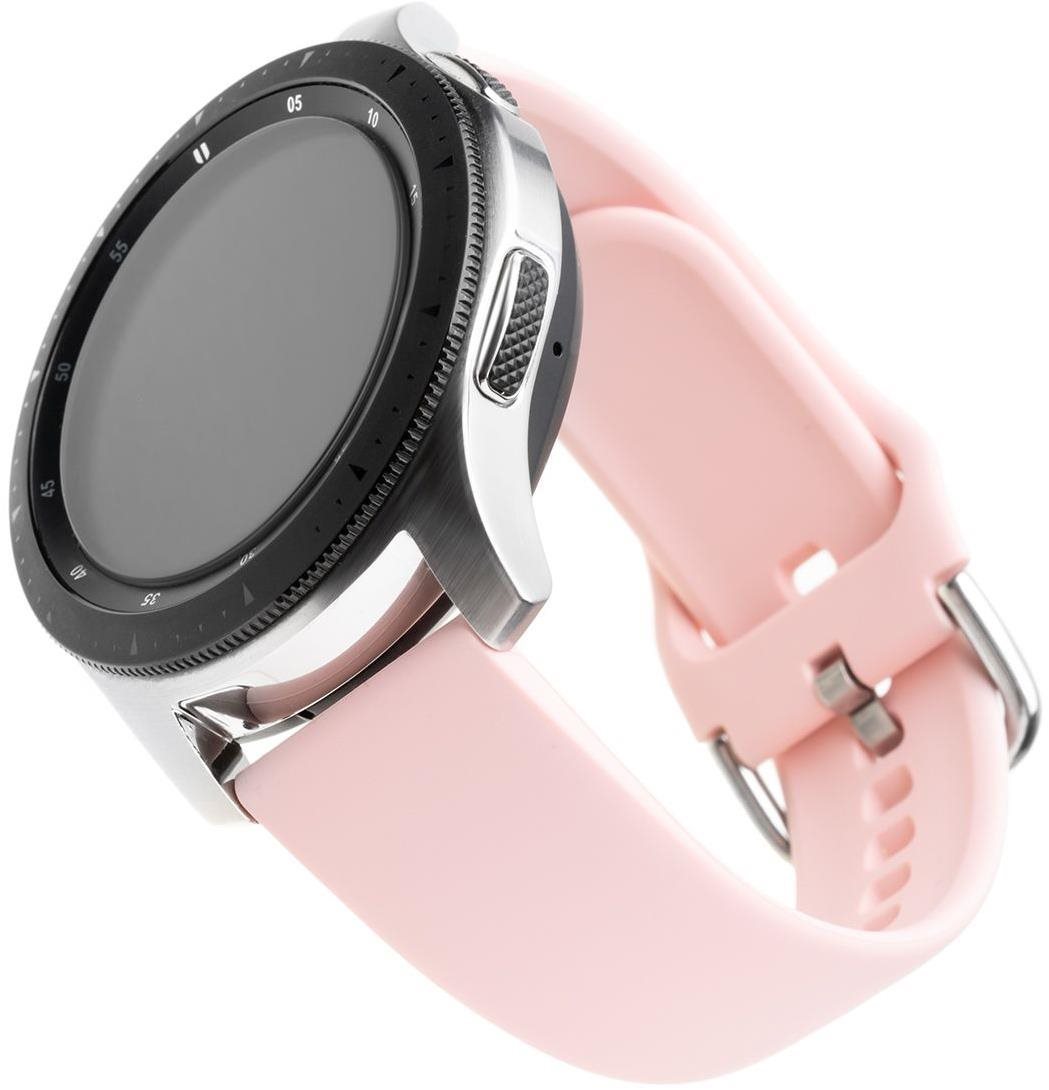 Szíj FIXED Silicone Strap Universal - smartwatch 20 mm széles rózsaszín