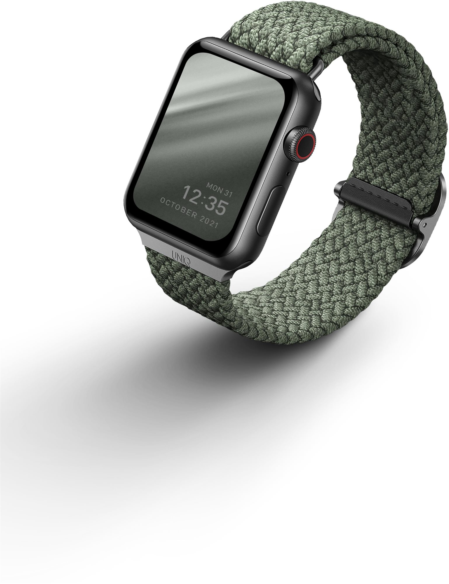 Szíj UNIQ Aspen Braided Szíj Apple Watch 42/44/45/Ultra 49mm okosórához - zöld