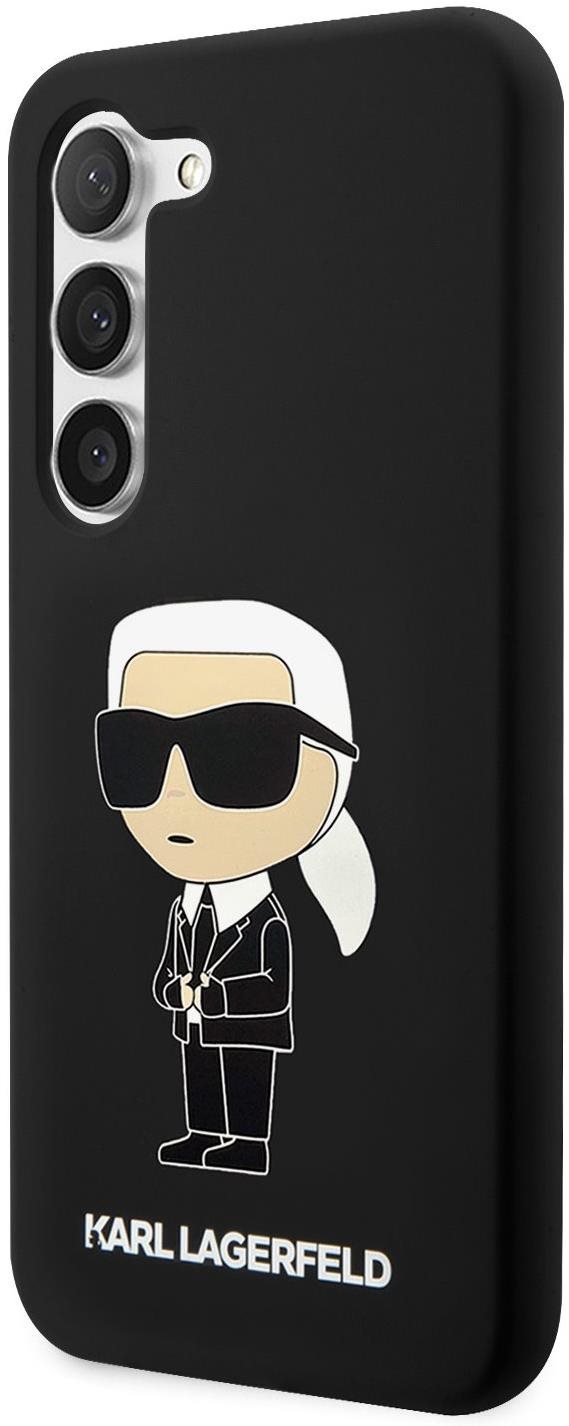 Telefon tok Karl Lagerfeld Liquid Silicone Ikonik NFT hátlap Samsung Galaxy S23 készülékhez