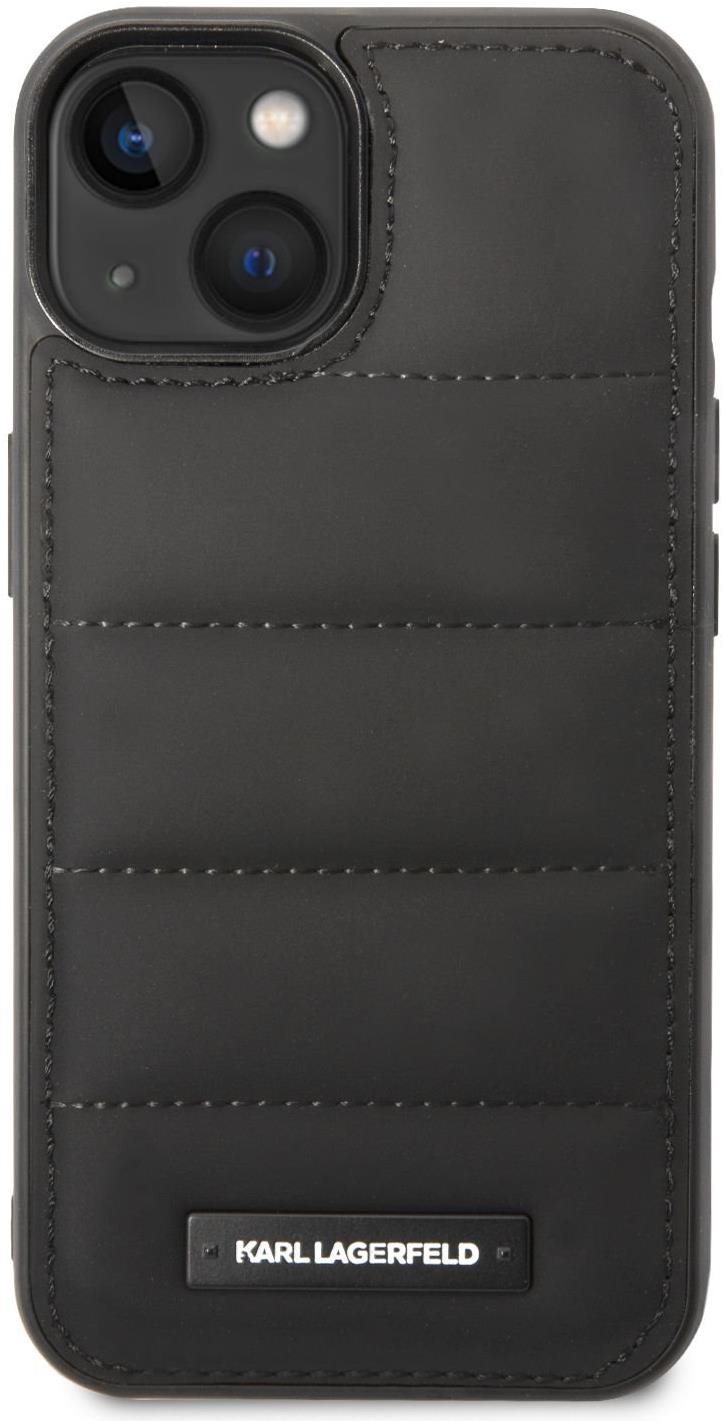 Telefon tok Karl Lagerfeld Quilted Puffy Metal Logo hátlapi tok iPhone 14 készülékhez