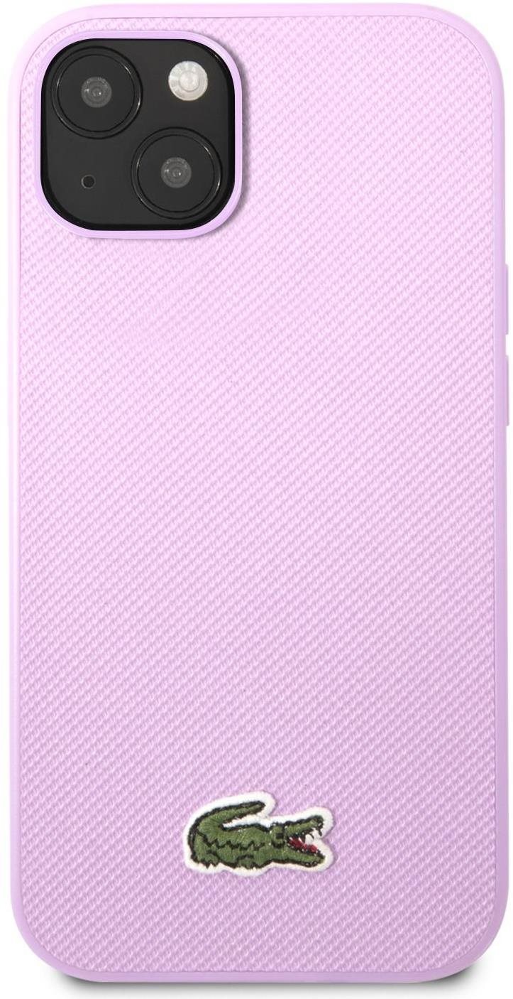 Telefon tok Lacoste Iconic Petit Pique Logo iPhone 14 lila hátlap tok