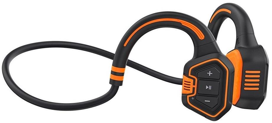 Vezeték nélküli fül-/fejhallgató EVOLVEO BoneSwim MP3 16 GB narancsszín