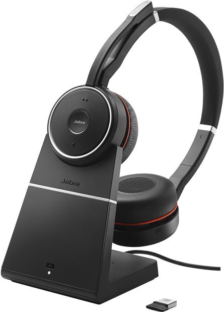 Vezeték nélküli fül-/fejhallgató Jabra Evolve 75 SE MS Stereo Stand