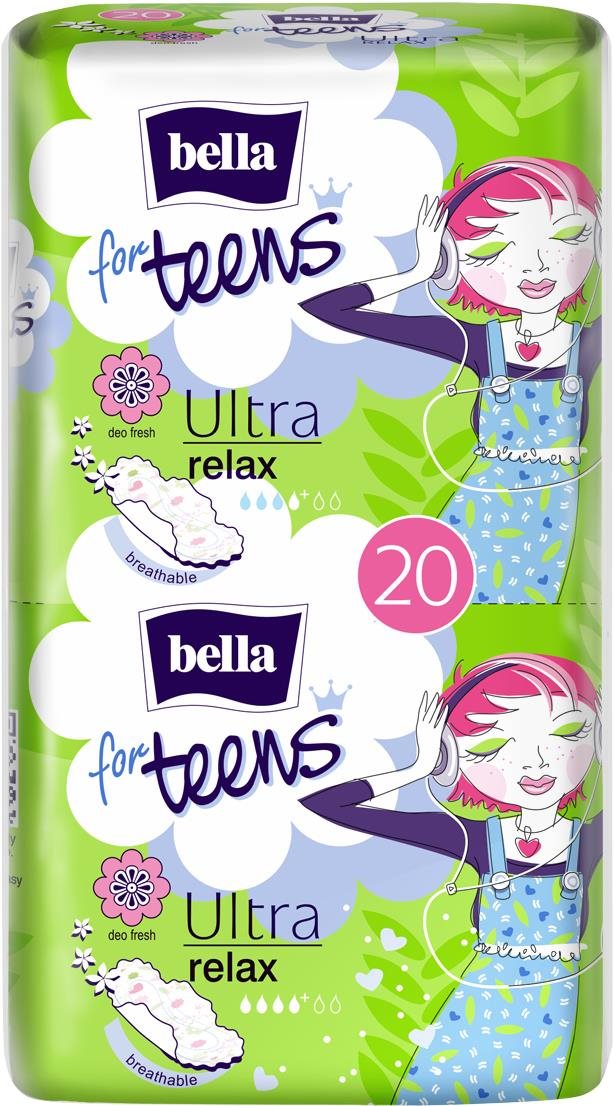 Egészségügyi betét BELLA Ultra Relax For Teens 20 db