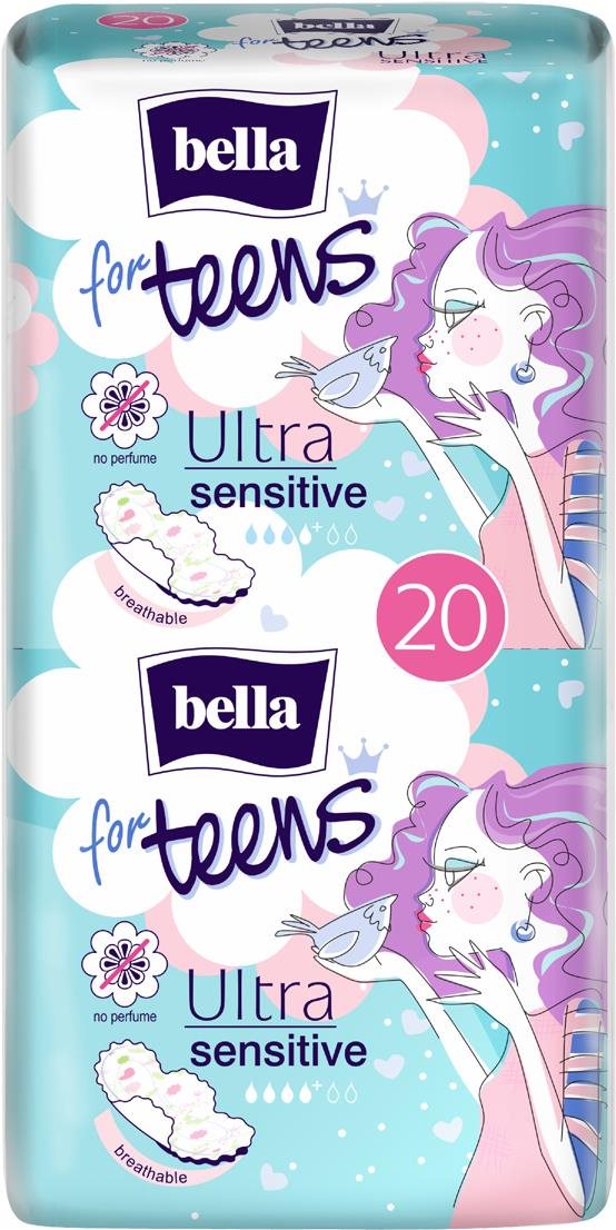 Egészségügyi betét BELLA Ultra Sensitive For Teens 20 db