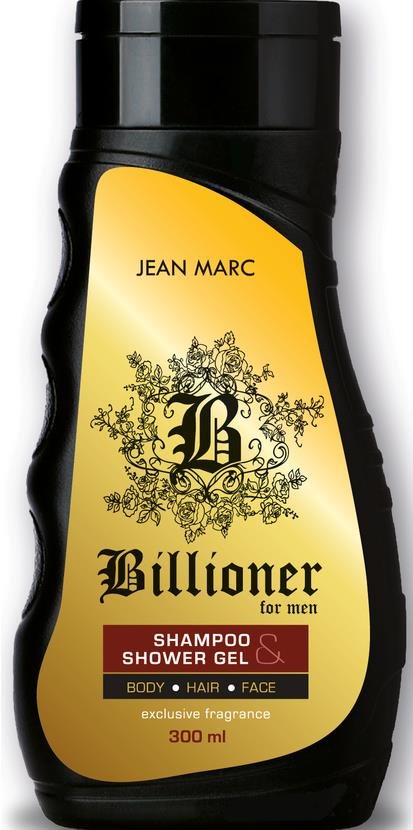 Férfi sampon JEAN MARC Férfi haj- és tusfürdő Billioner 300 ml