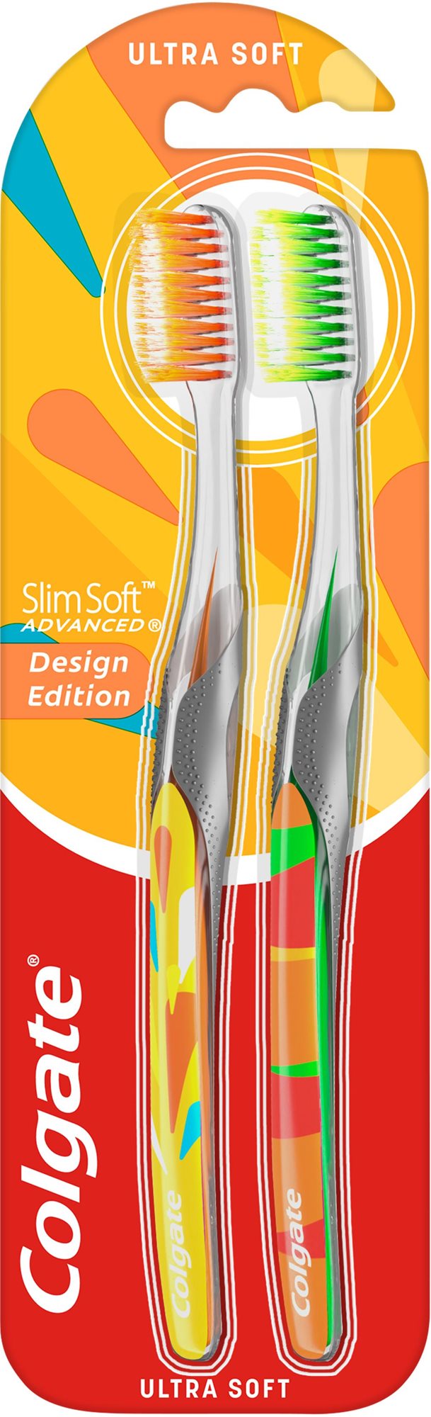 Fogkefe COLGATE SlimSoft Design Edition soft 2 db