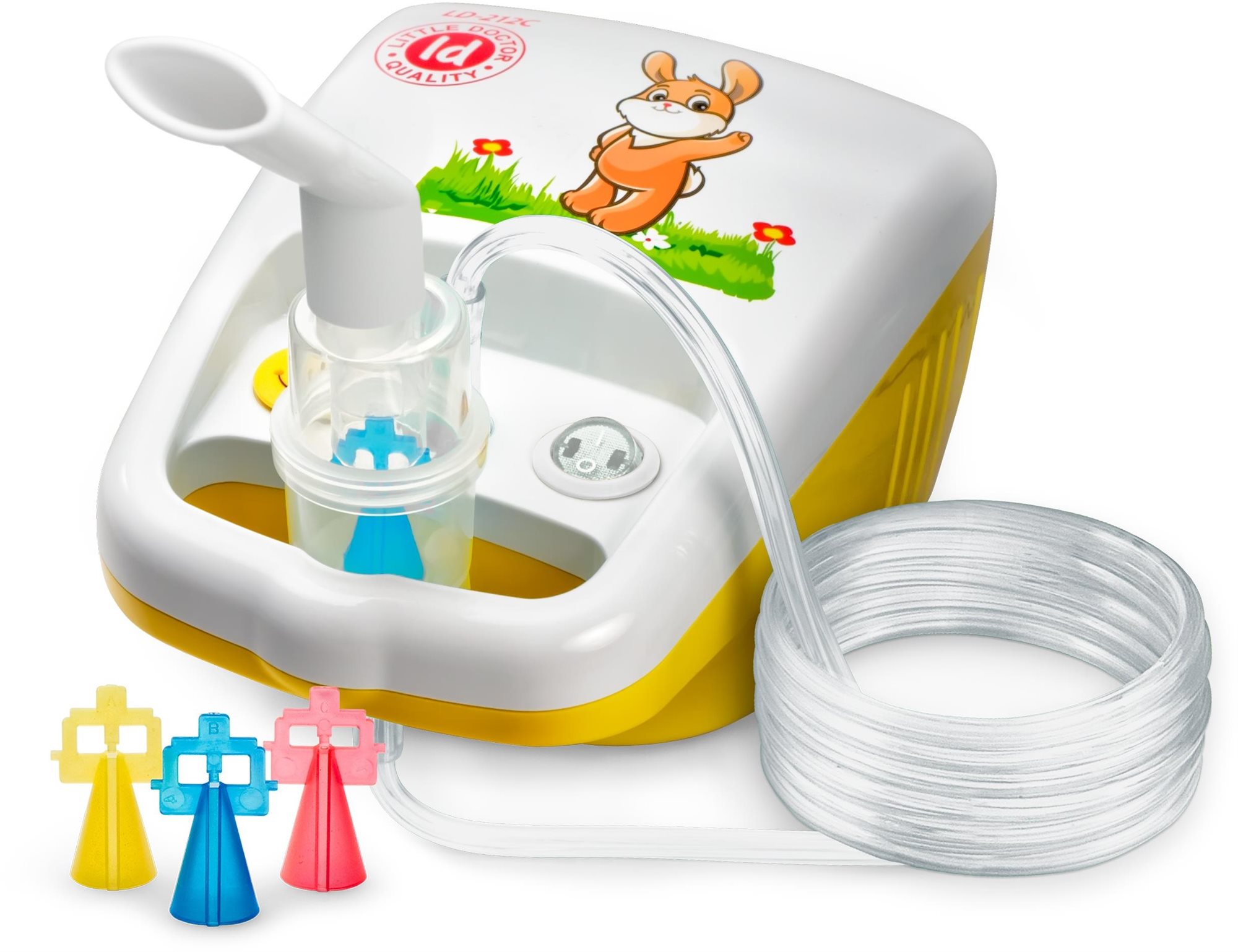 Inhalátor Little Doctor kompresszoros inhalátor LD-212C sárga