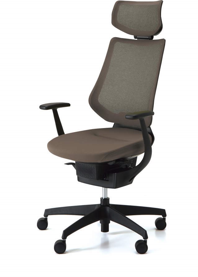 Irodai szék ING Glider 360° fejtámasszal - barna