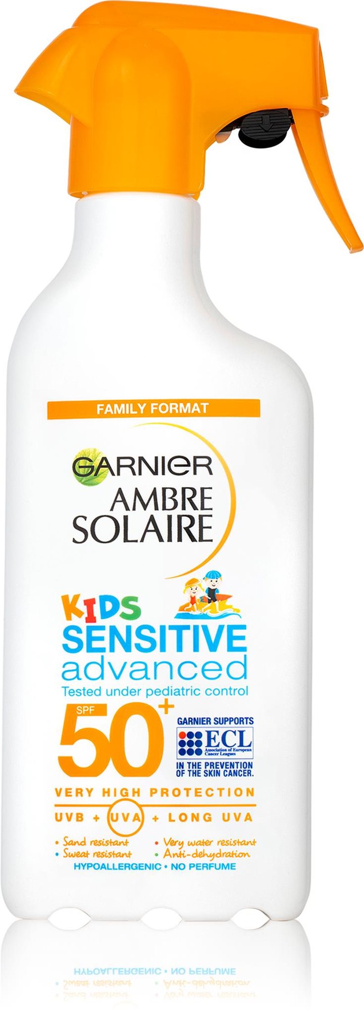 Napozó spray GARNIER Ambre Solaire Kids Sensitive Advanced Spray SPF 50+ 270 ml