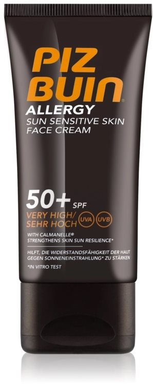 Napozókrém PIZ BUIN Allergy Sun Sensitive Face Cream SPF50+ 50 ml