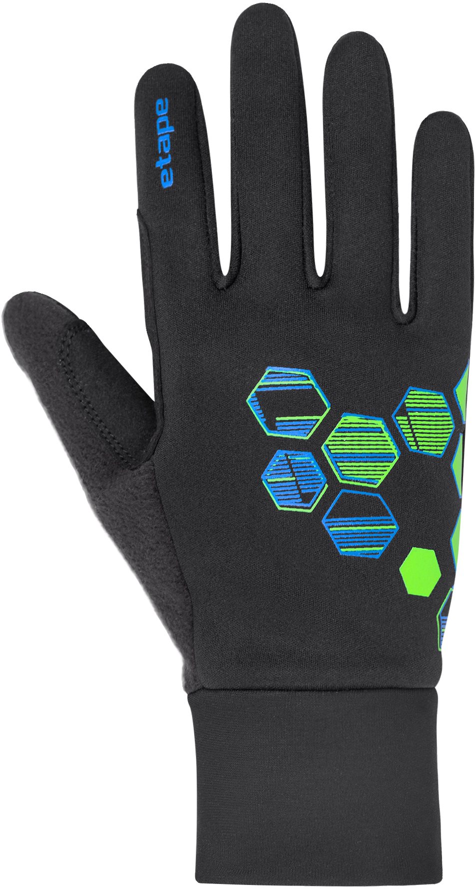 Sífutó kesztyű Etape Puzzle WS Black/Green 7-es méret