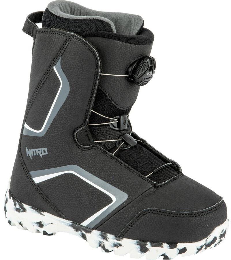 Snowboard cipő Nitro Droid BOA Black-White-Charcoal  méret 33 1/3 EU / 210 mm