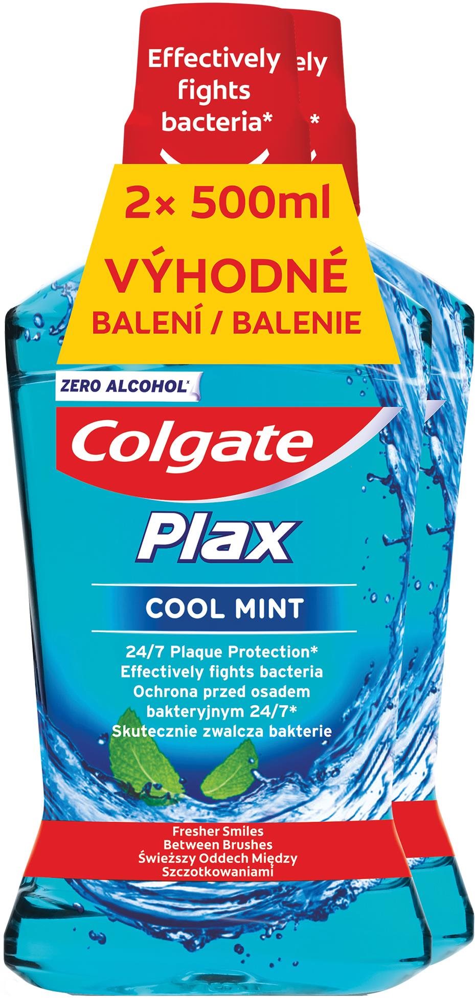 Szájvíz COLGATE Plax Multi Protection Cool Menta 2x 500 ml