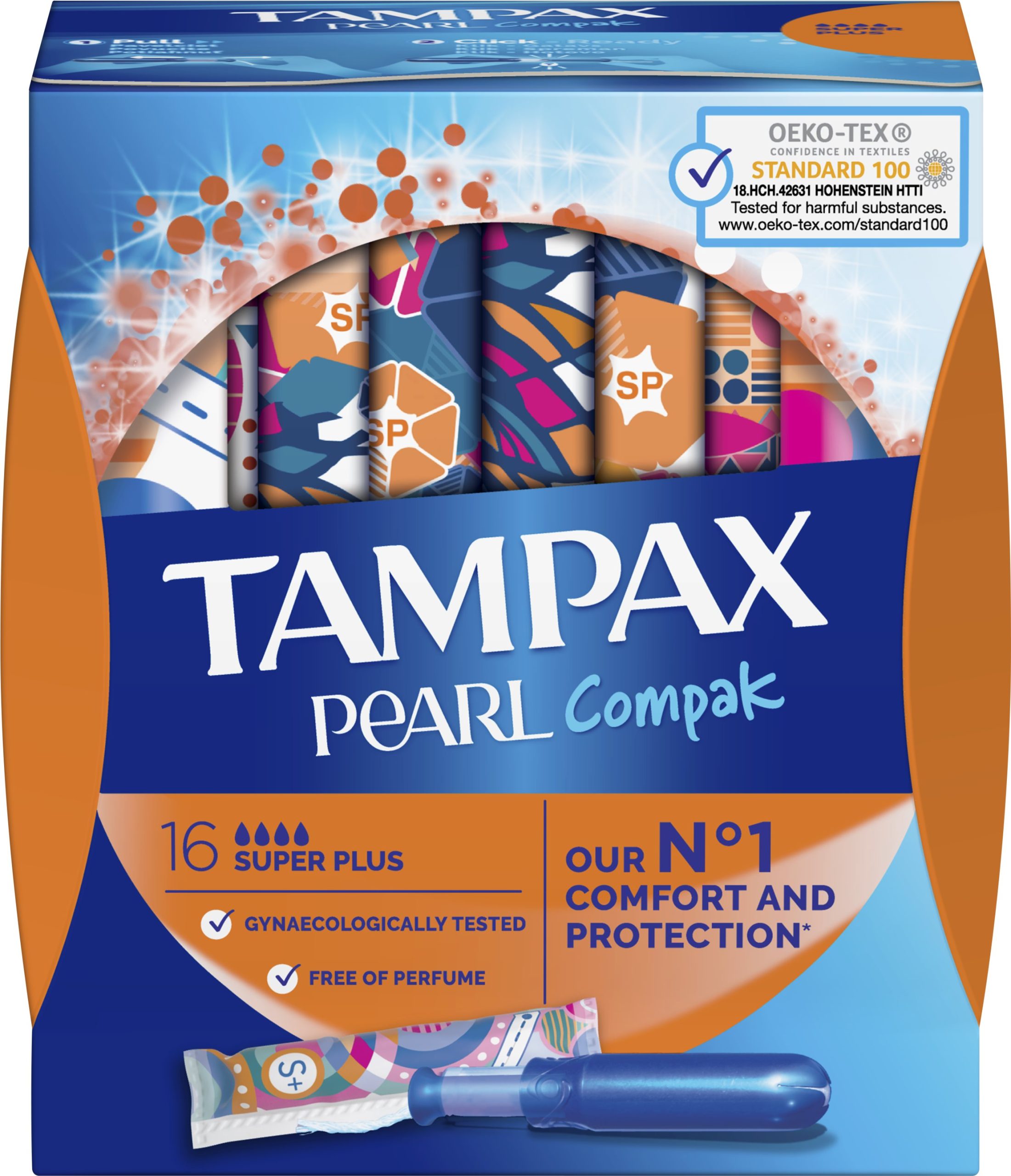 Tamponok TAMPAX Pearl Compak Super Plus 16 db