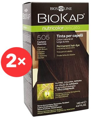 Természetes hajfesték BIOKAP Nutricolor Delicato Dark Golden Blond Gentle Dye 6.30 (2× 140 ml)