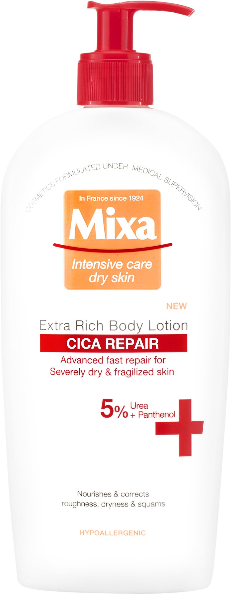 Testápoló krém MIXA Cica Repair Extra Rich Body Lotion 400 ml