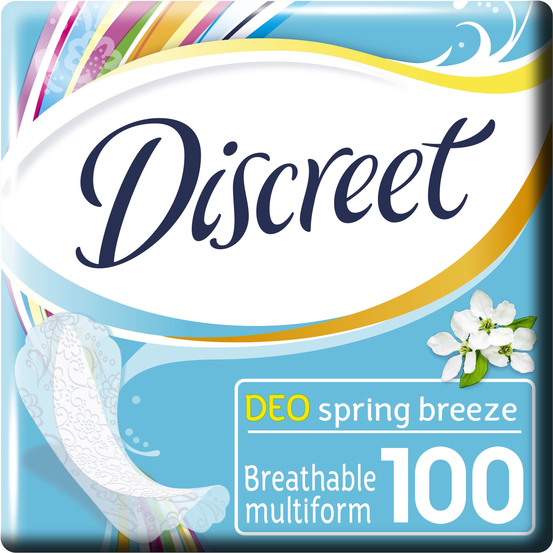 Tisztasági betét DISCREET Multiform Spring Breeze 100 db