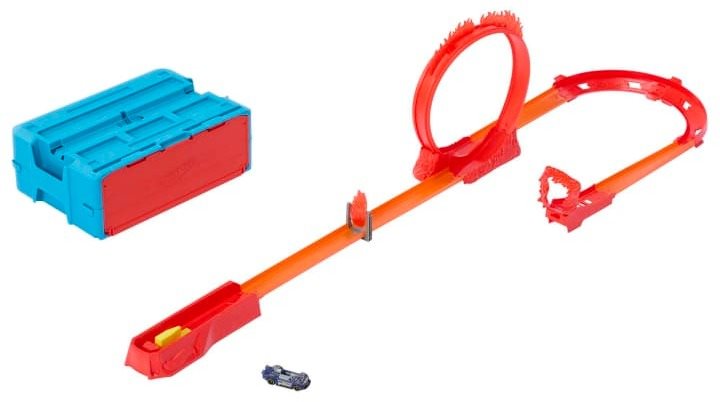 Autópálya játék Hot Wheels Track Builder Tűzpálya