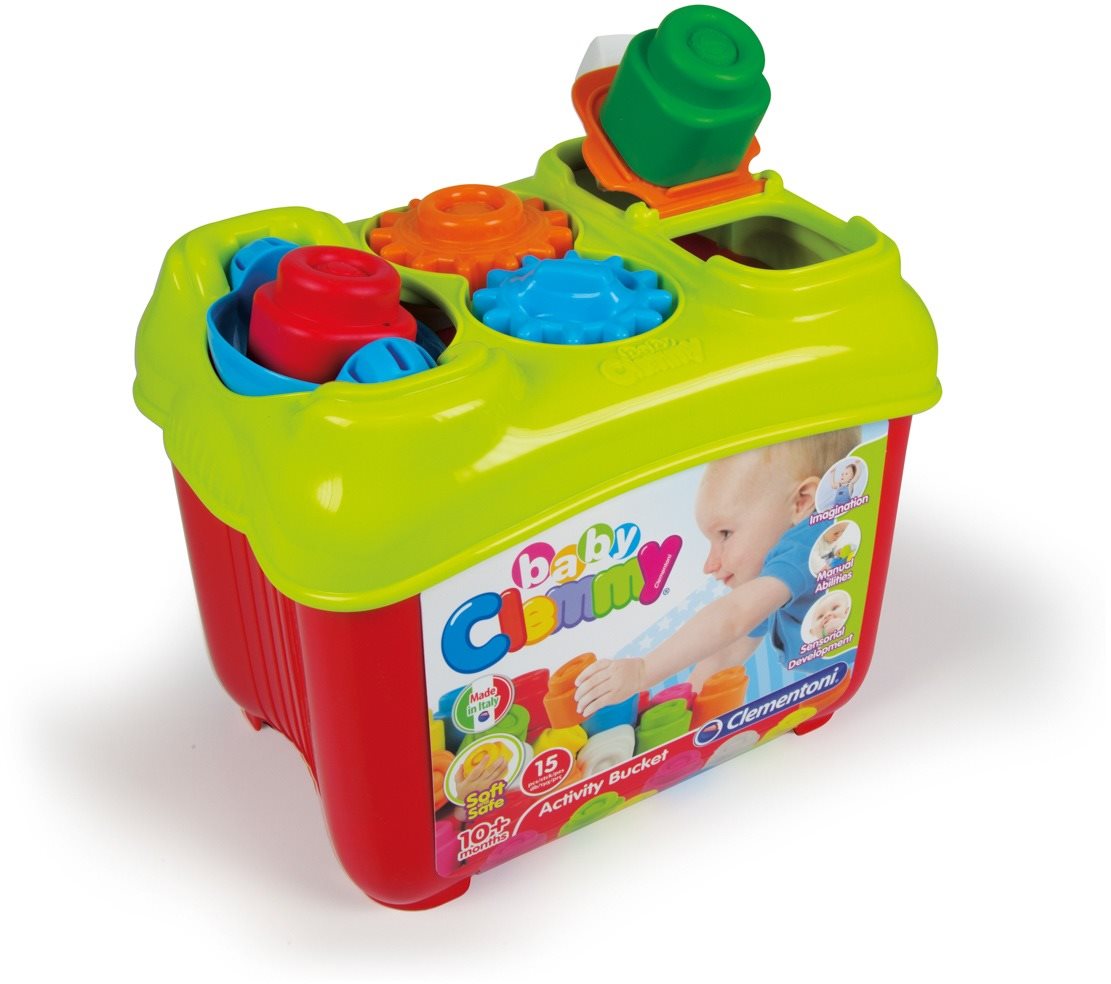 Készségfejlesztő játék Clementoni Clemmy baby - Aktív formabedobó vödör