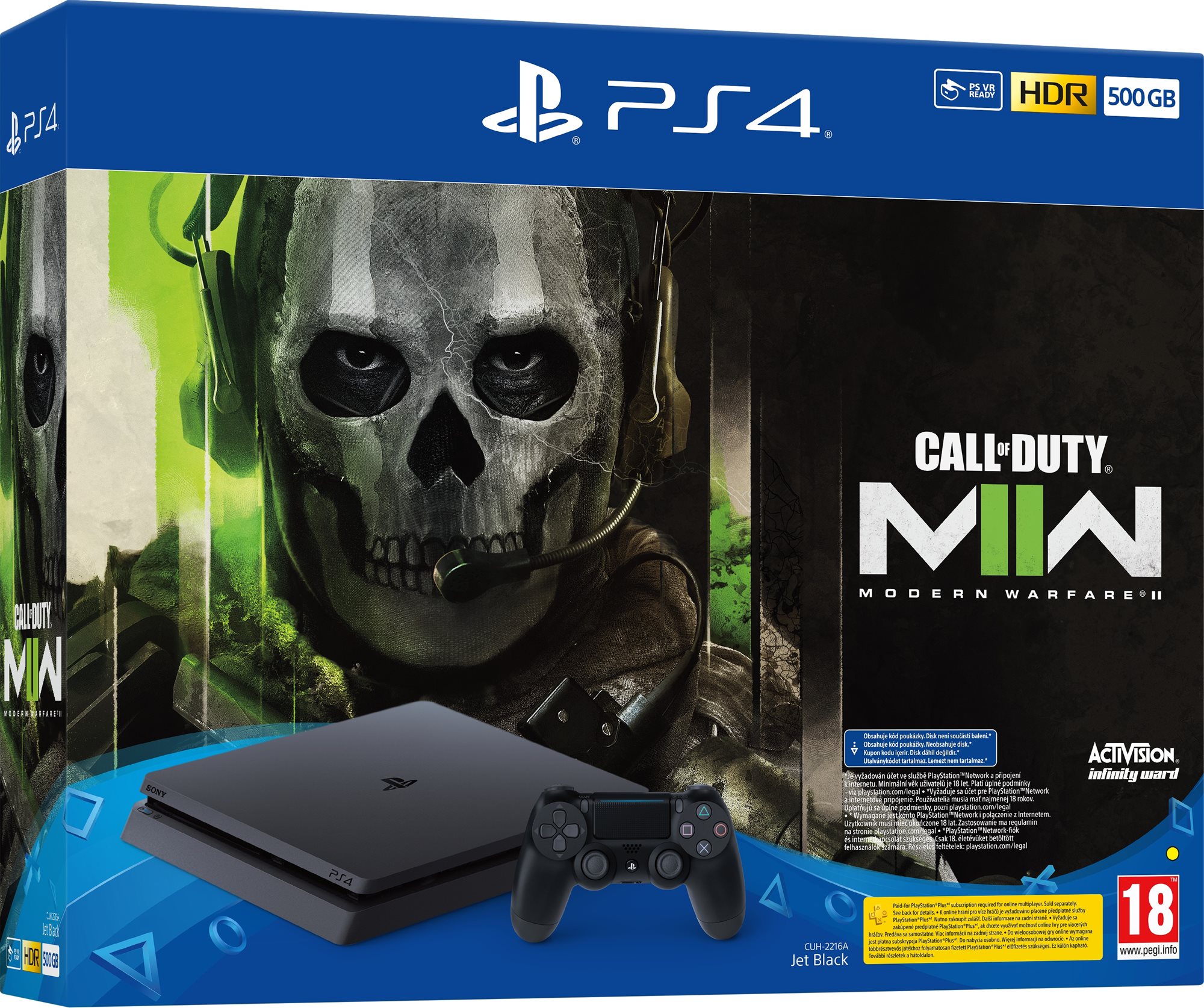 Konzol PlayStation 4 Slim 500GB + Call of Duty: Modern Warfare II