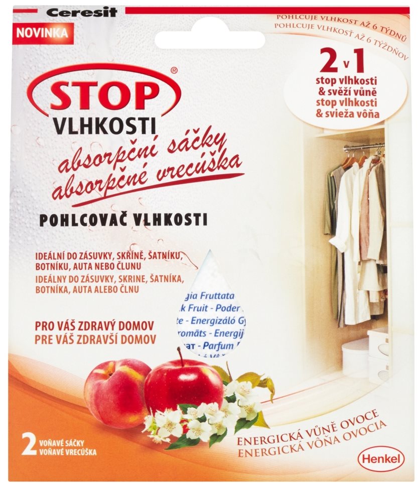 Páramentesítő CERESIT nedvesség ellen 2v1 - nedvelnyelő tasakok