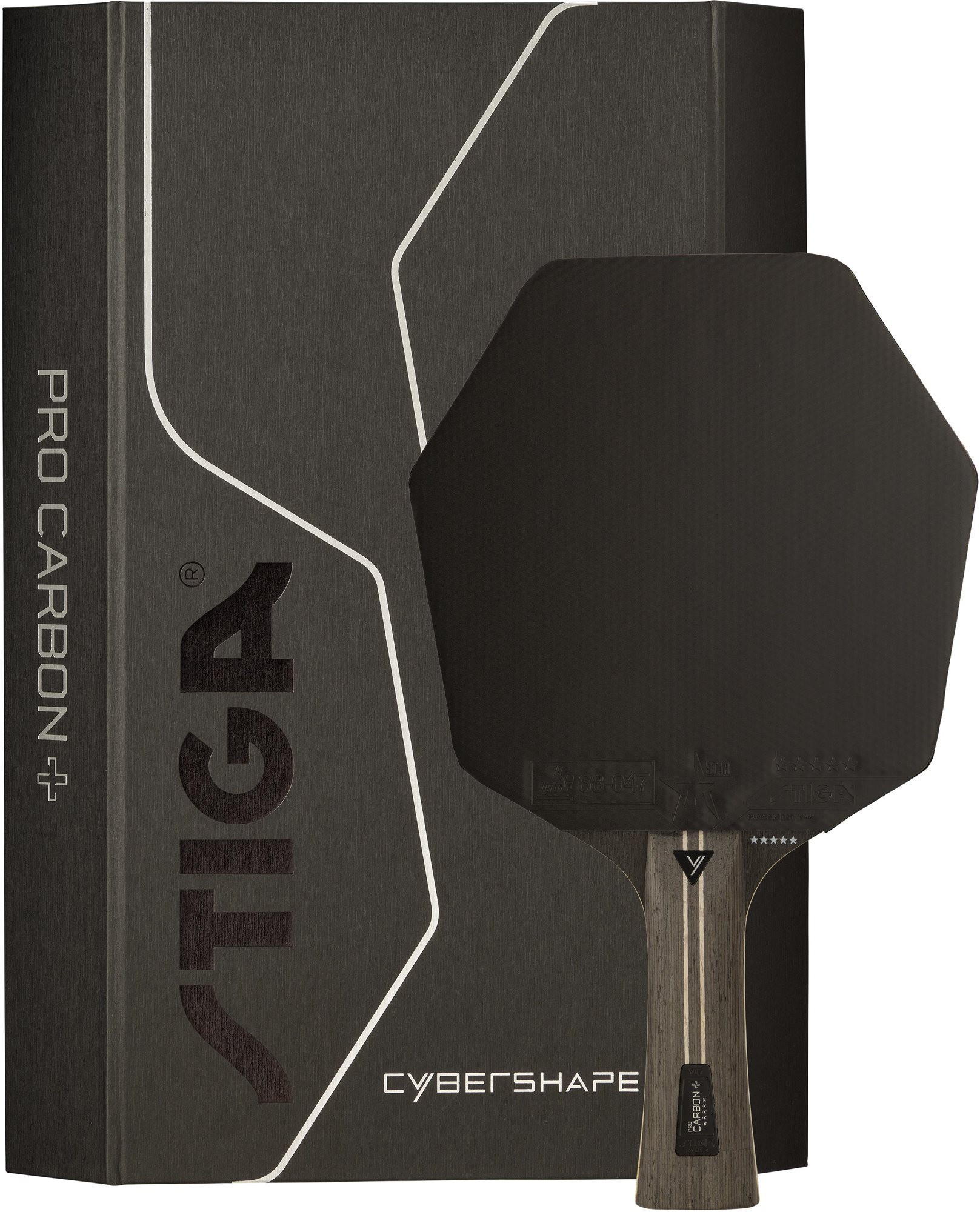 Pingpongütő Stiga Cybershape Pro Carbon 5-Star